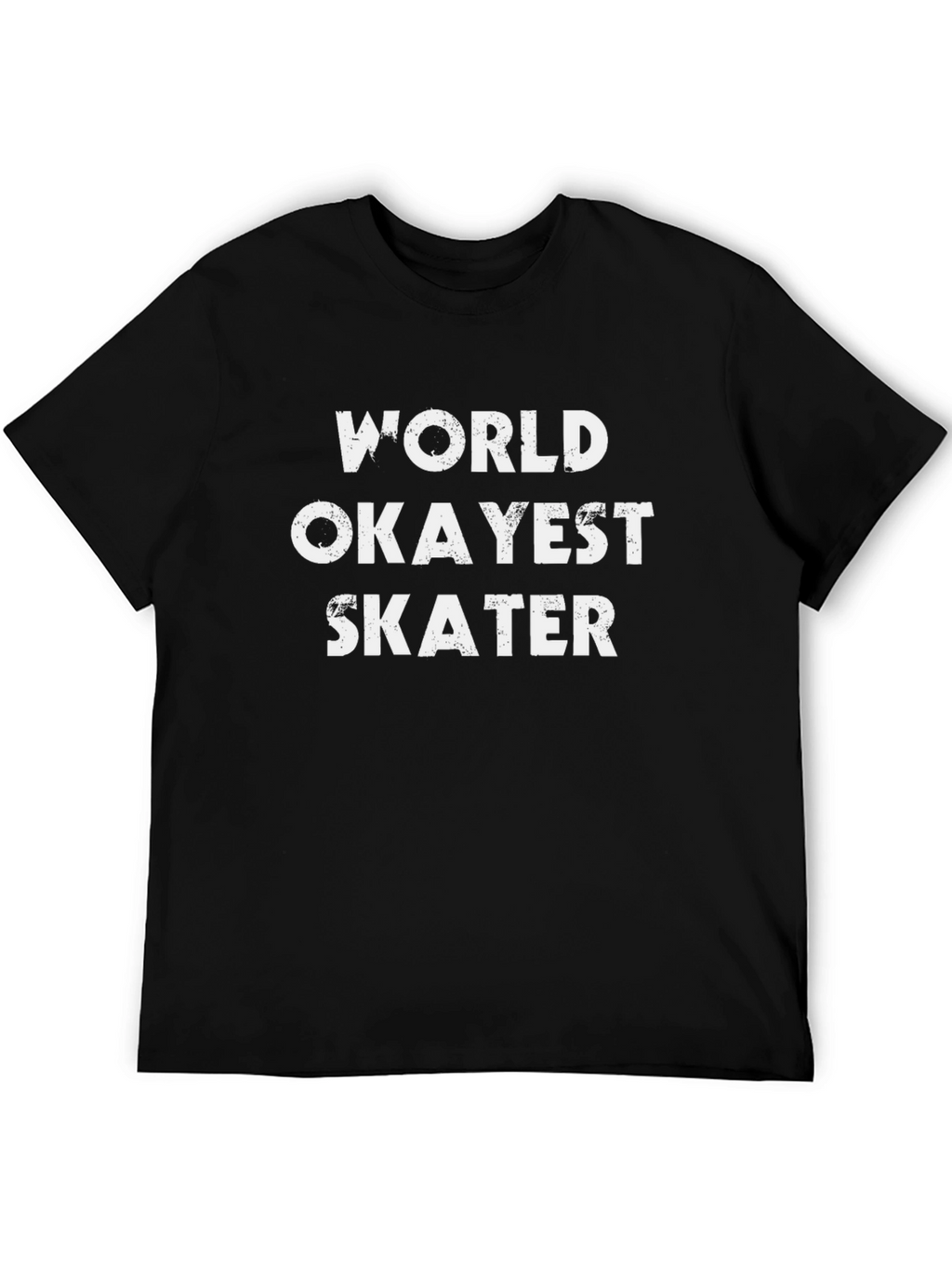 World Okayest Skater Black T-Shirt