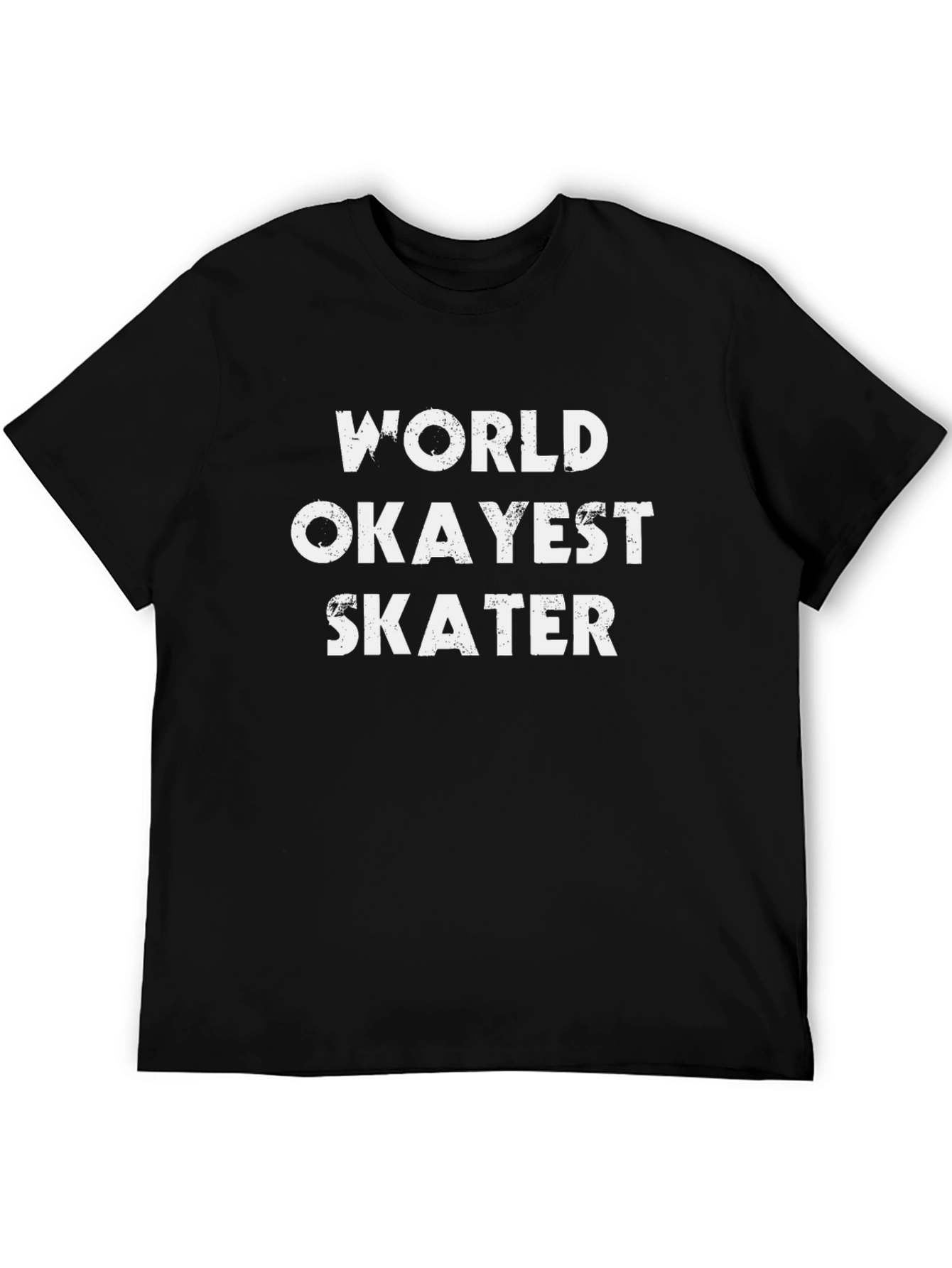 World Okayest Skater Black T-Shirt