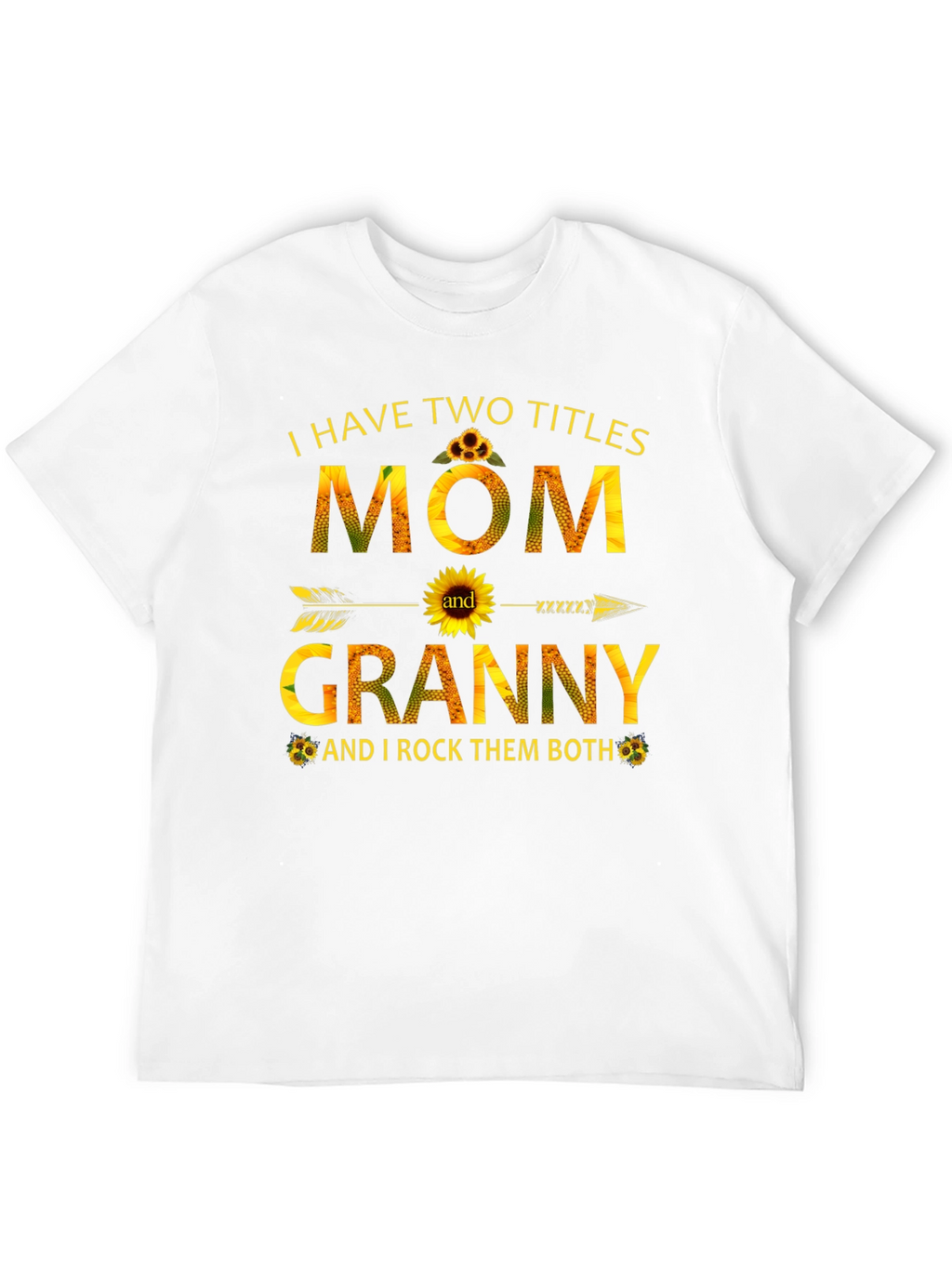 Mom and Granny Sunflower Graphic T-Shirt