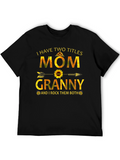 Mom and Granny Sunflower Graphic T-Shirt