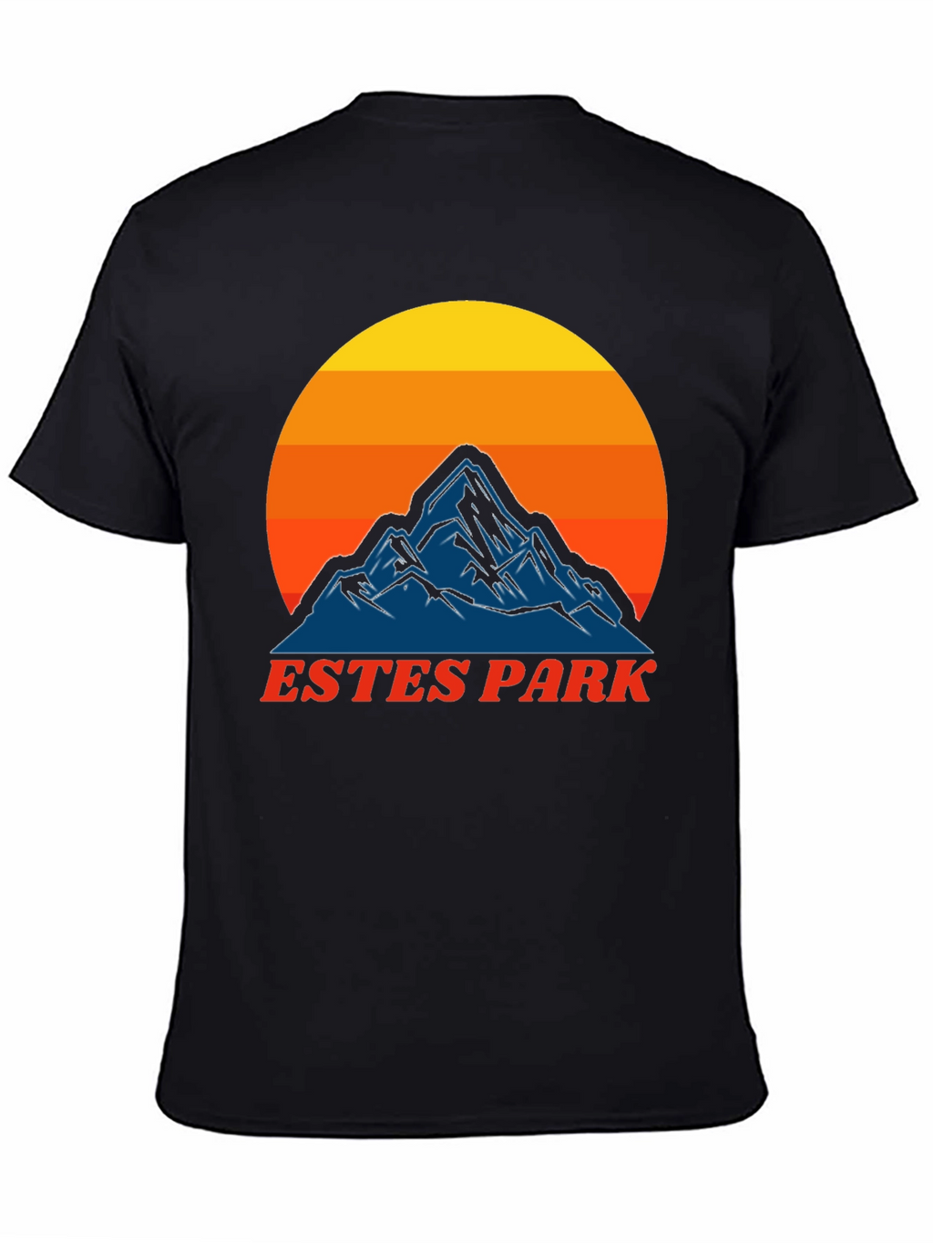 Estes Park Mountain Sunset T-Shirt - Retro Graphic Tee