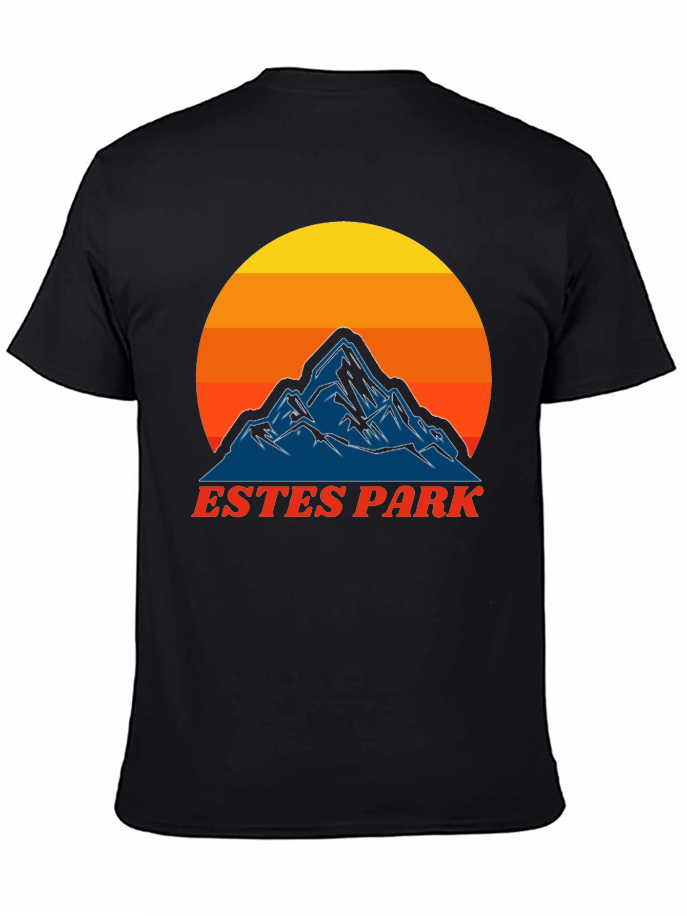 Estes Park Mountain Sunset T-Shirt - Retro Graphic Tee