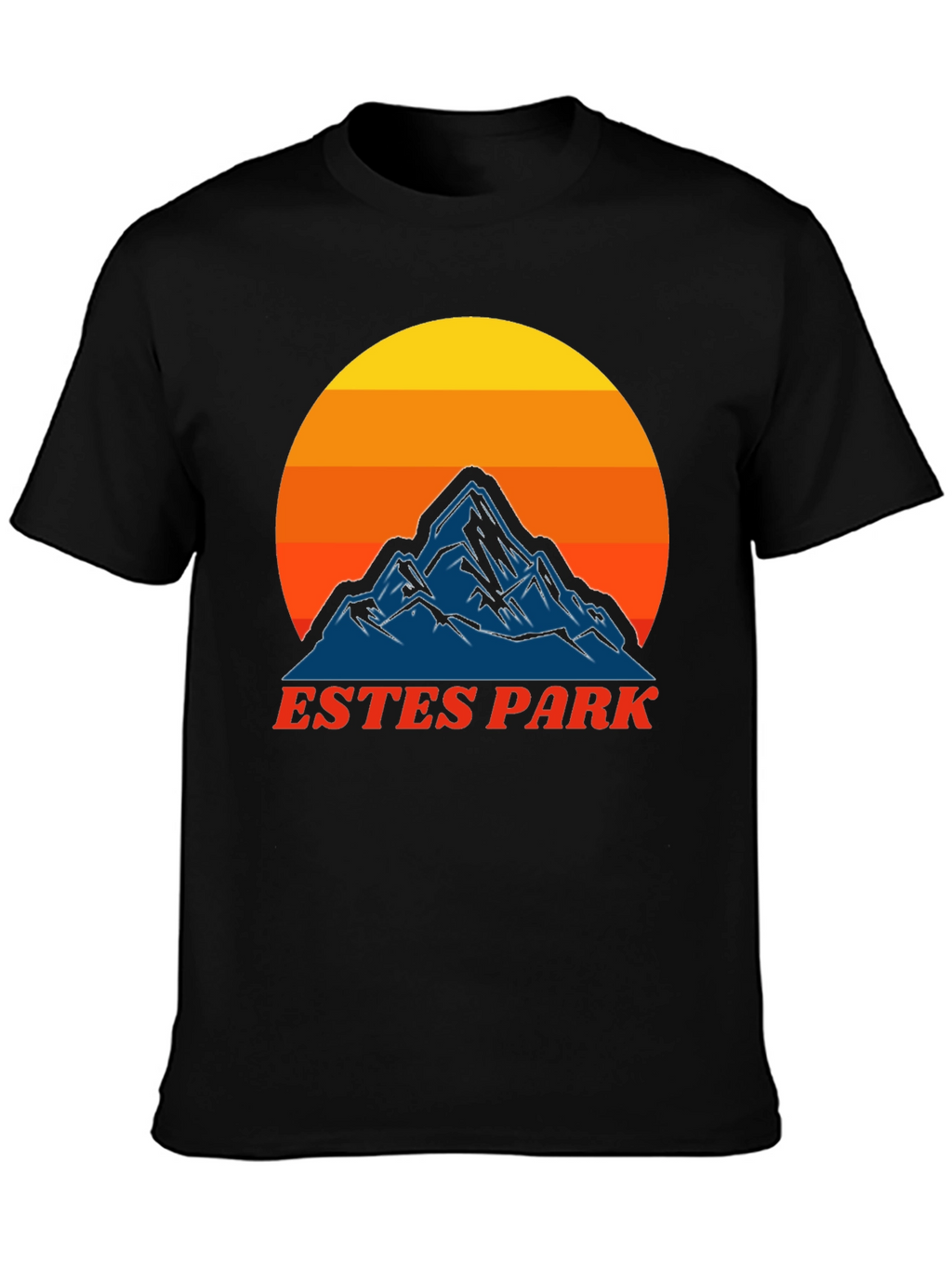 Estes Park Mountain Sunset T-Shirt - Retro Graphic Tee