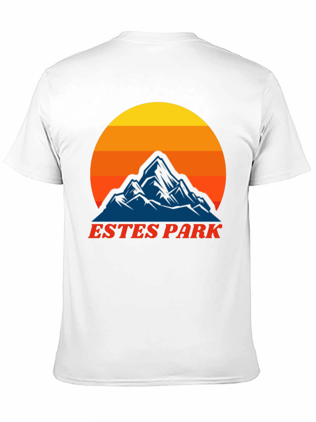 Estes Park Mountain Sunset T-Shirt - Retro Graphic Tee