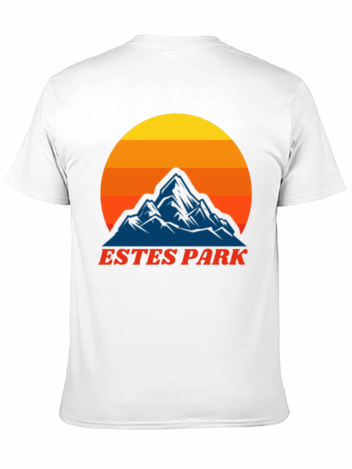 Estes Park Mountain Sunset T-Shirt - Retro Graphic Tee
