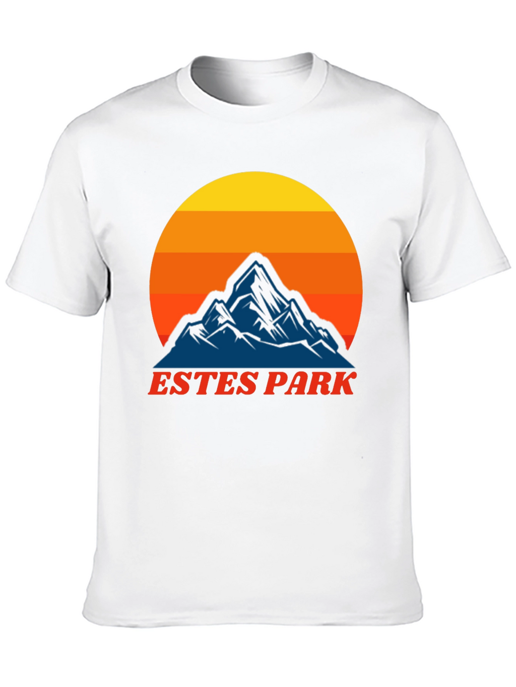 Estes Park Mountain Sunset T-Shirt - Retro Graphic Tee