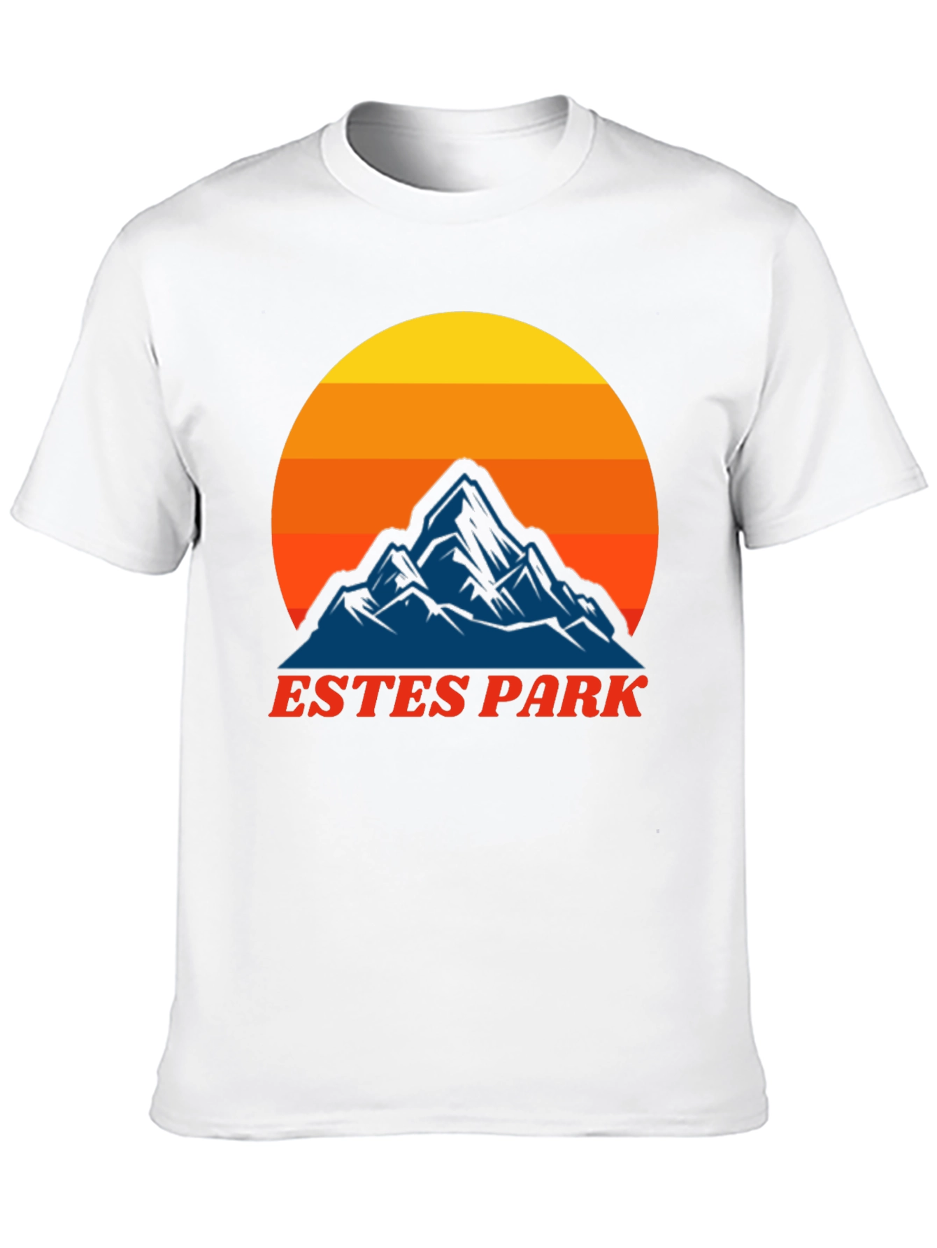 Estes Park Mountain Sunset T-Shirt - Retro Graphic Tee