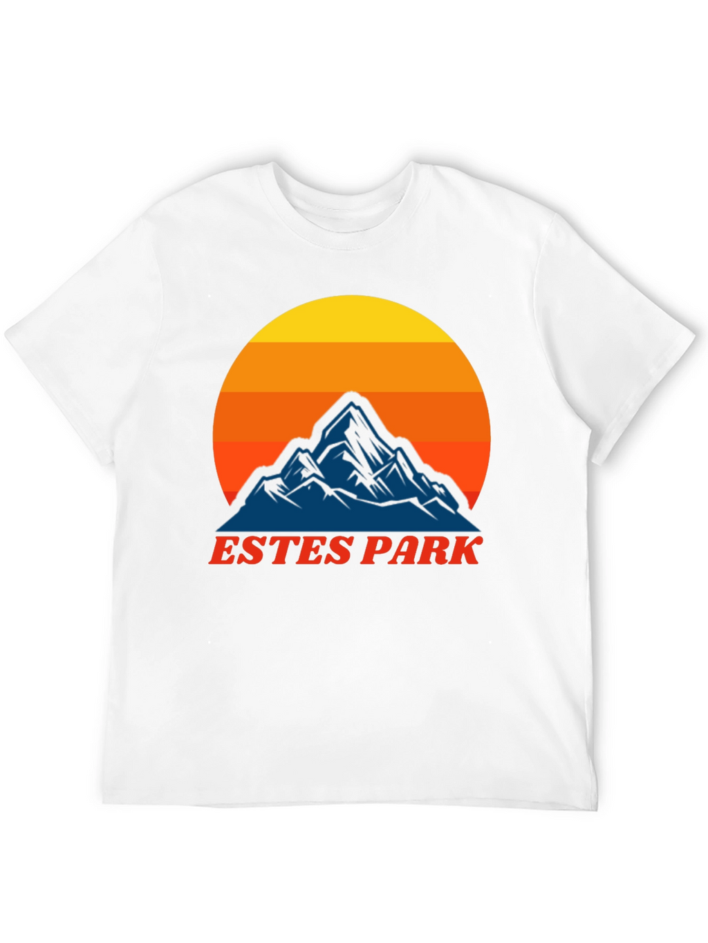Estes Park Mountain Sunset T-Shirt - Retro Graphic Tee