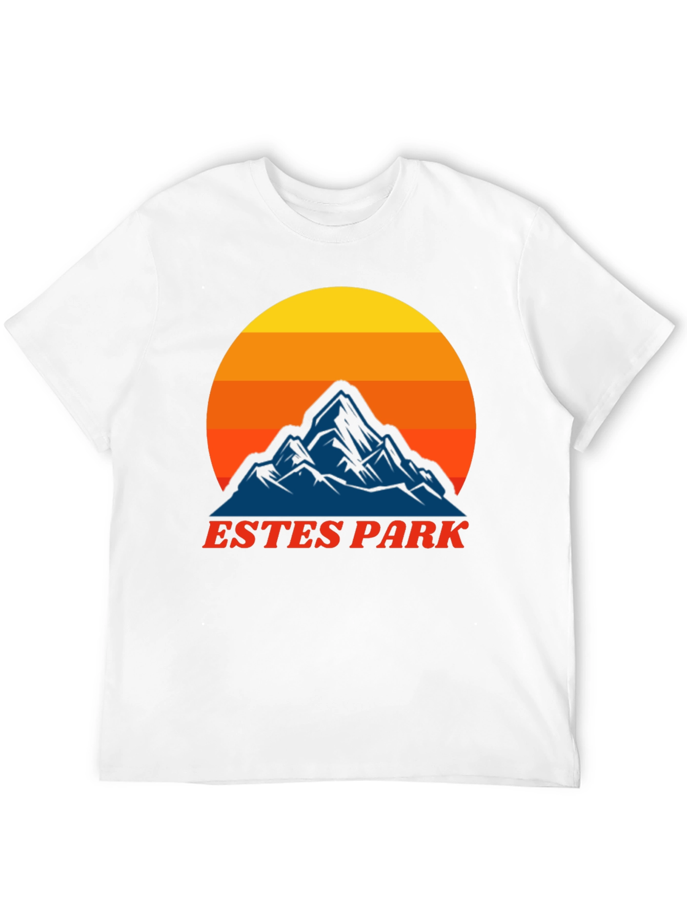 Estes Park Mountain Sunset T-Shirt - Retro Graphic Tee