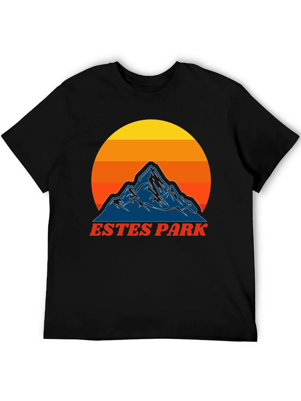 Estes Park Mountain Sunset T-Shirt - Retro Graphic Tee