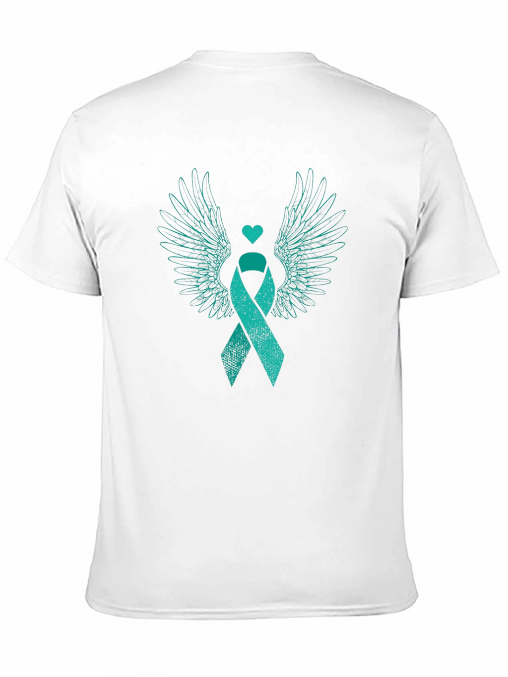 Teal Ribbon Wings Awareness T-Shirt