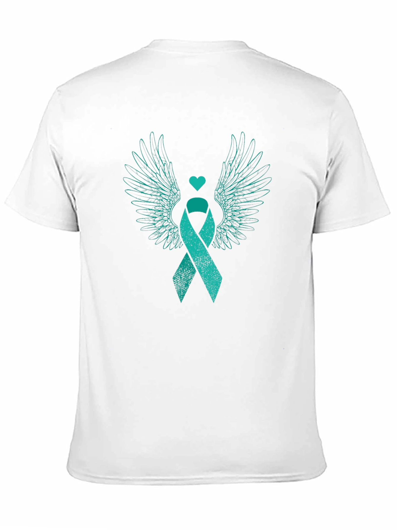 Teal Ribbon Wings Awareness T-Shirt