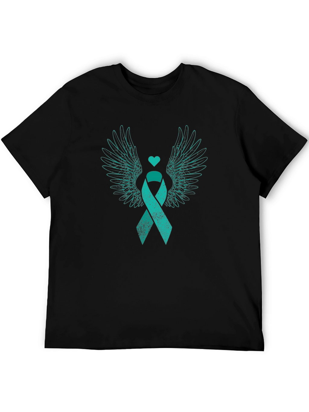 Teal Ribbon Wings Awareness T-Shirt
