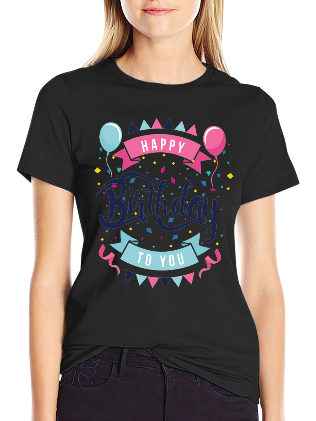 Happy Birthday Graphic Tee - Stylish Celebration Shirt