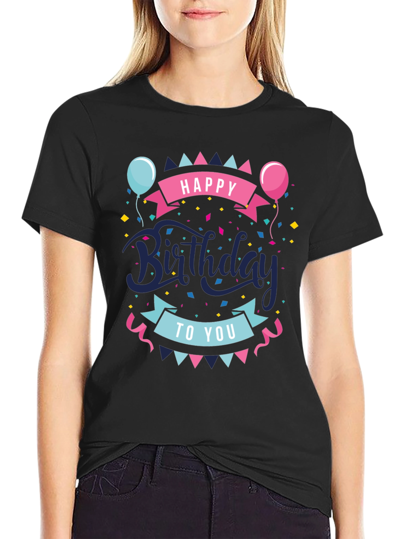 Happy Birthday Graphic Tee - Stylish Celebration Shirt