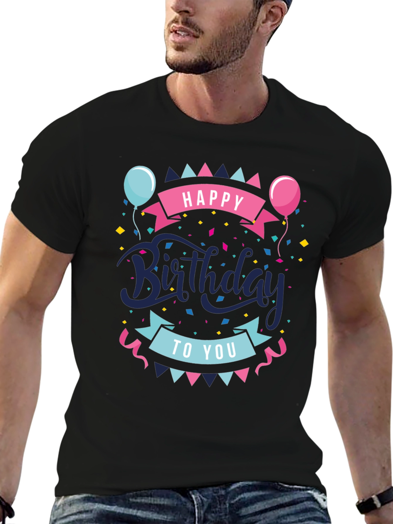 Happy Birthday Graphic Tee - Stylish Celebration Shirt