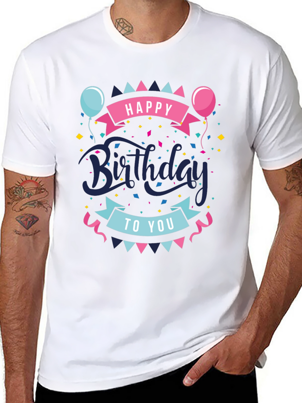 Happy Birthday Graphic Tee - Stylish Celebration Shirt