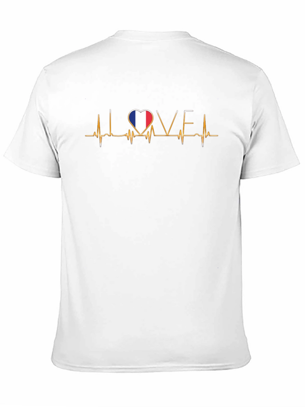 I Love France Heartbeat T-Shirt