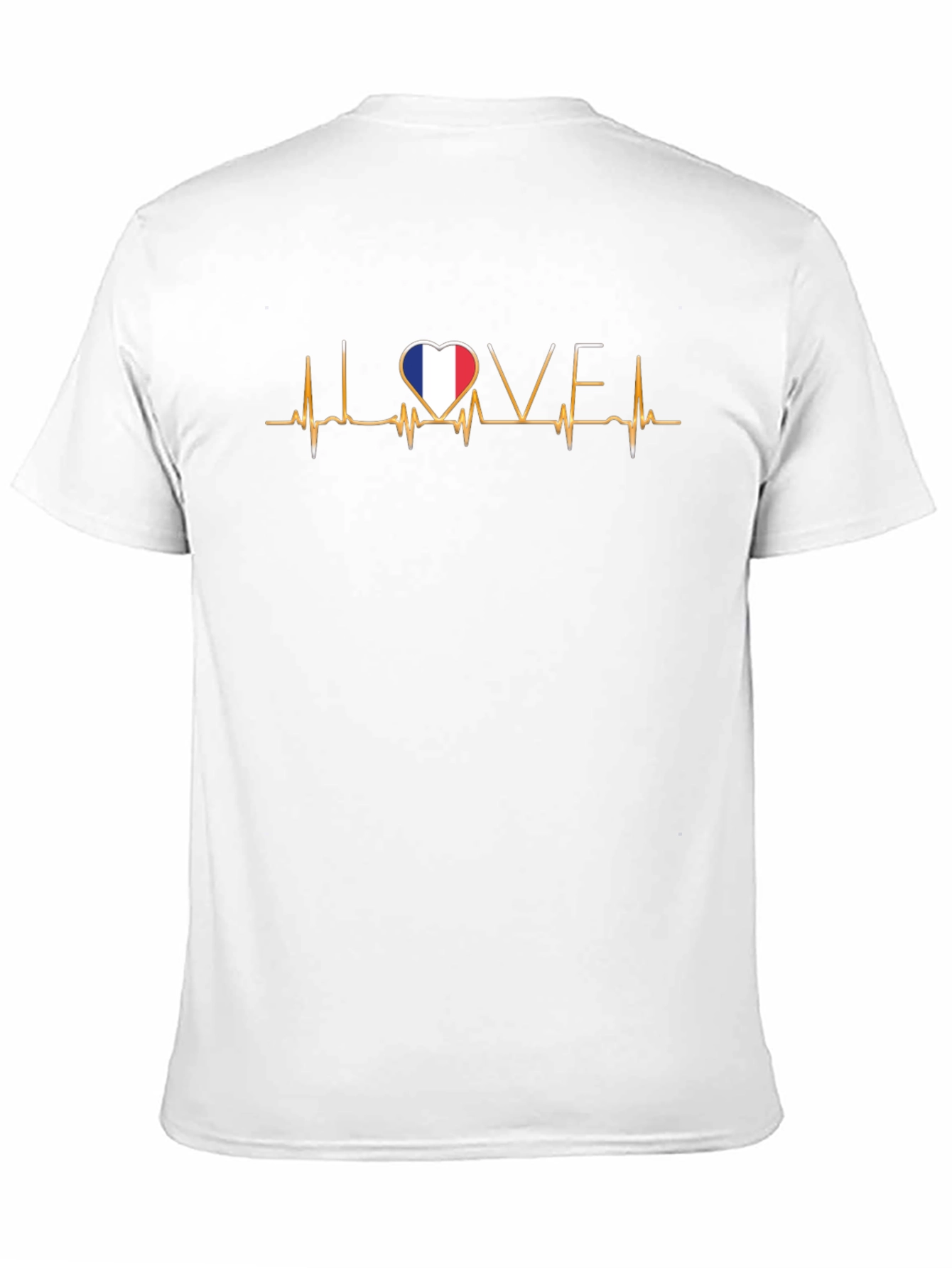 I Love France Heartbeat T-Shirt