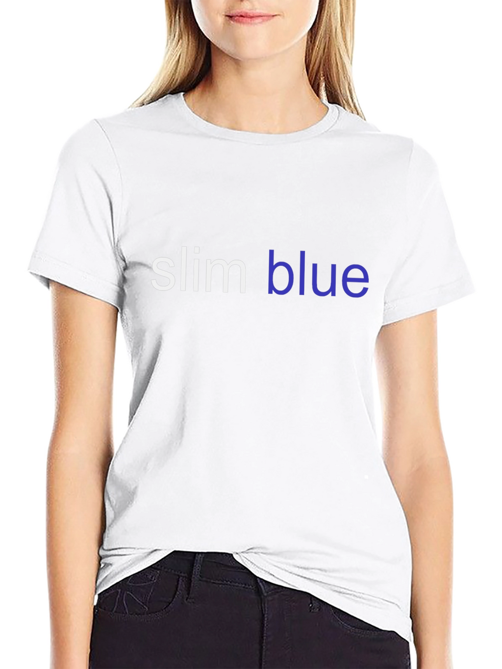 Slim Blue Graphic T-Shirt