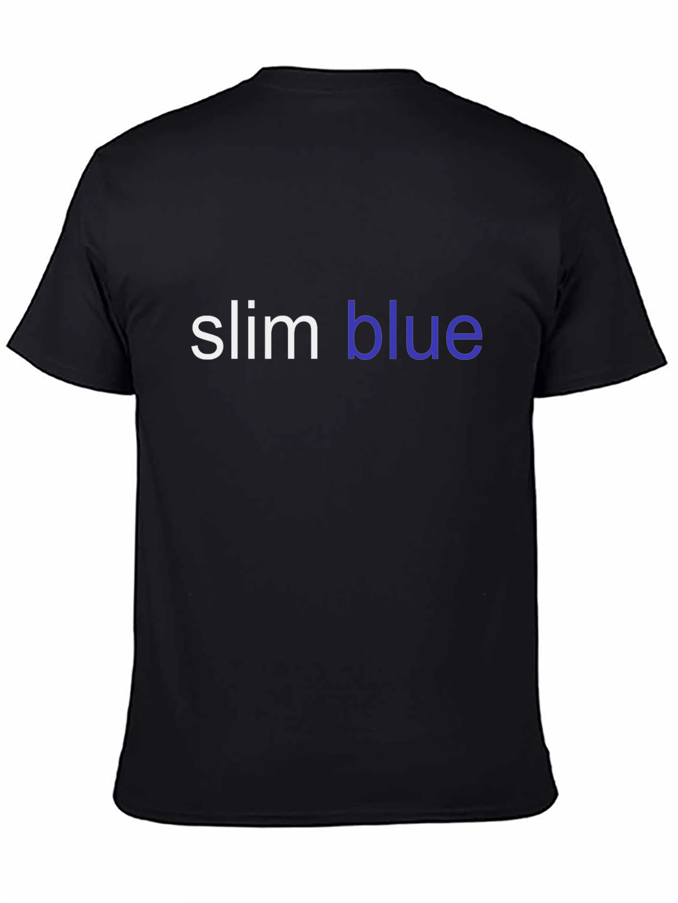 Slim Blue Graphic T-Shirt