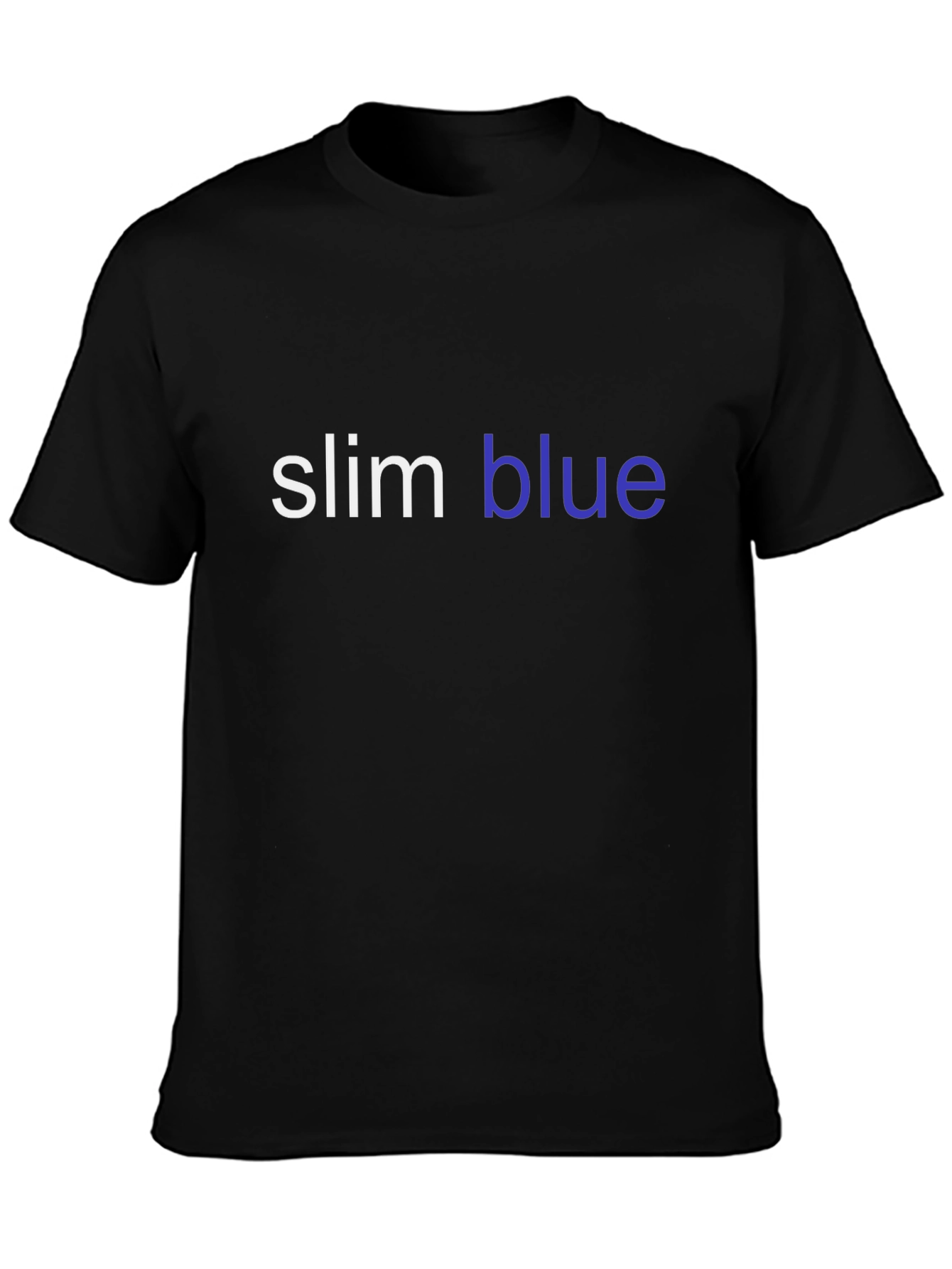 Slim Blue Graphic T-Shirt