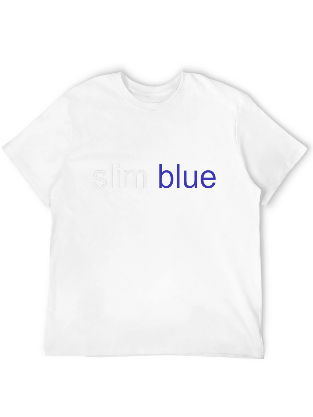 Slim Blue Graphic T-Shirt
