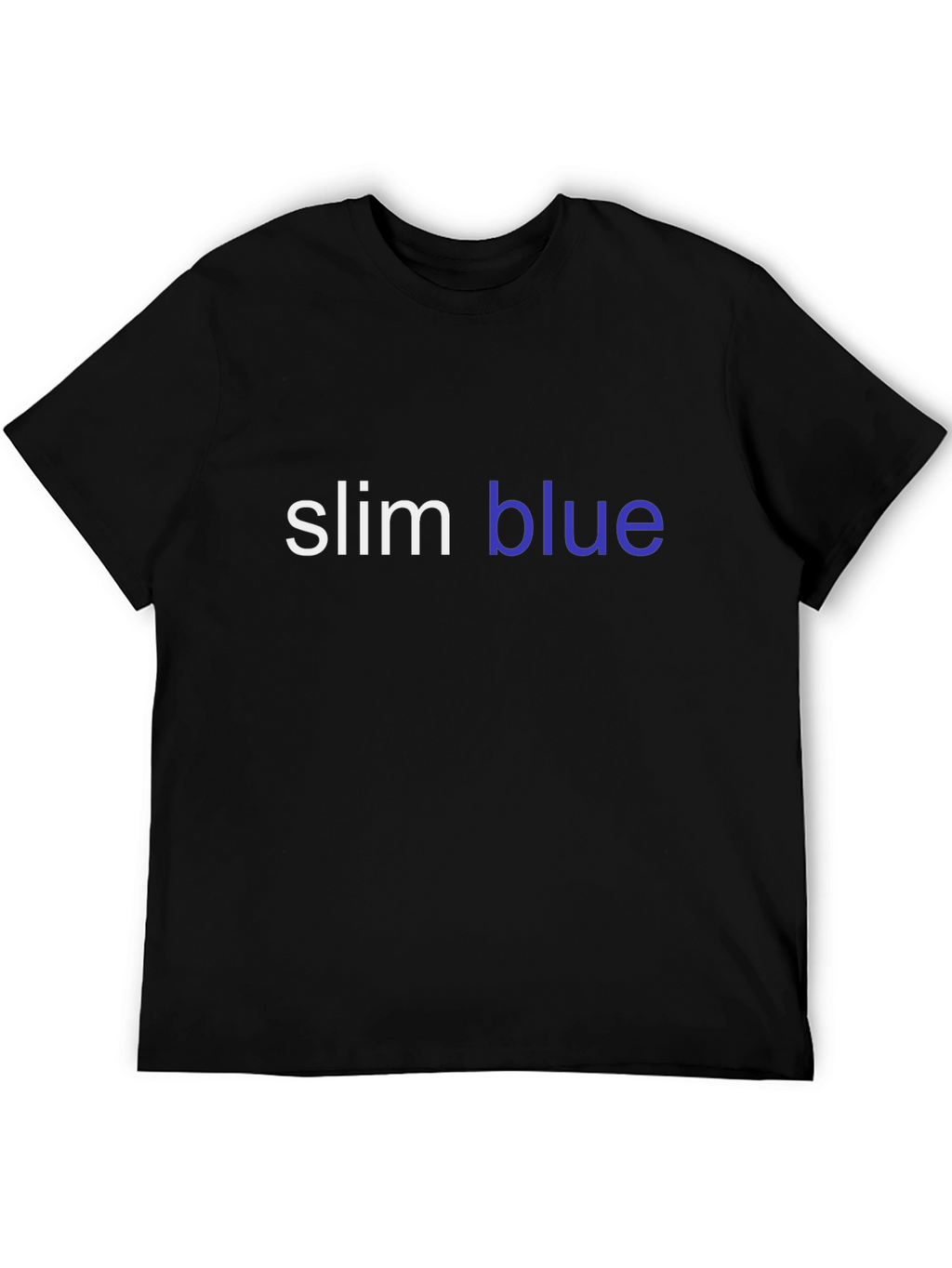 Slim Blue Graphic T-Shirt