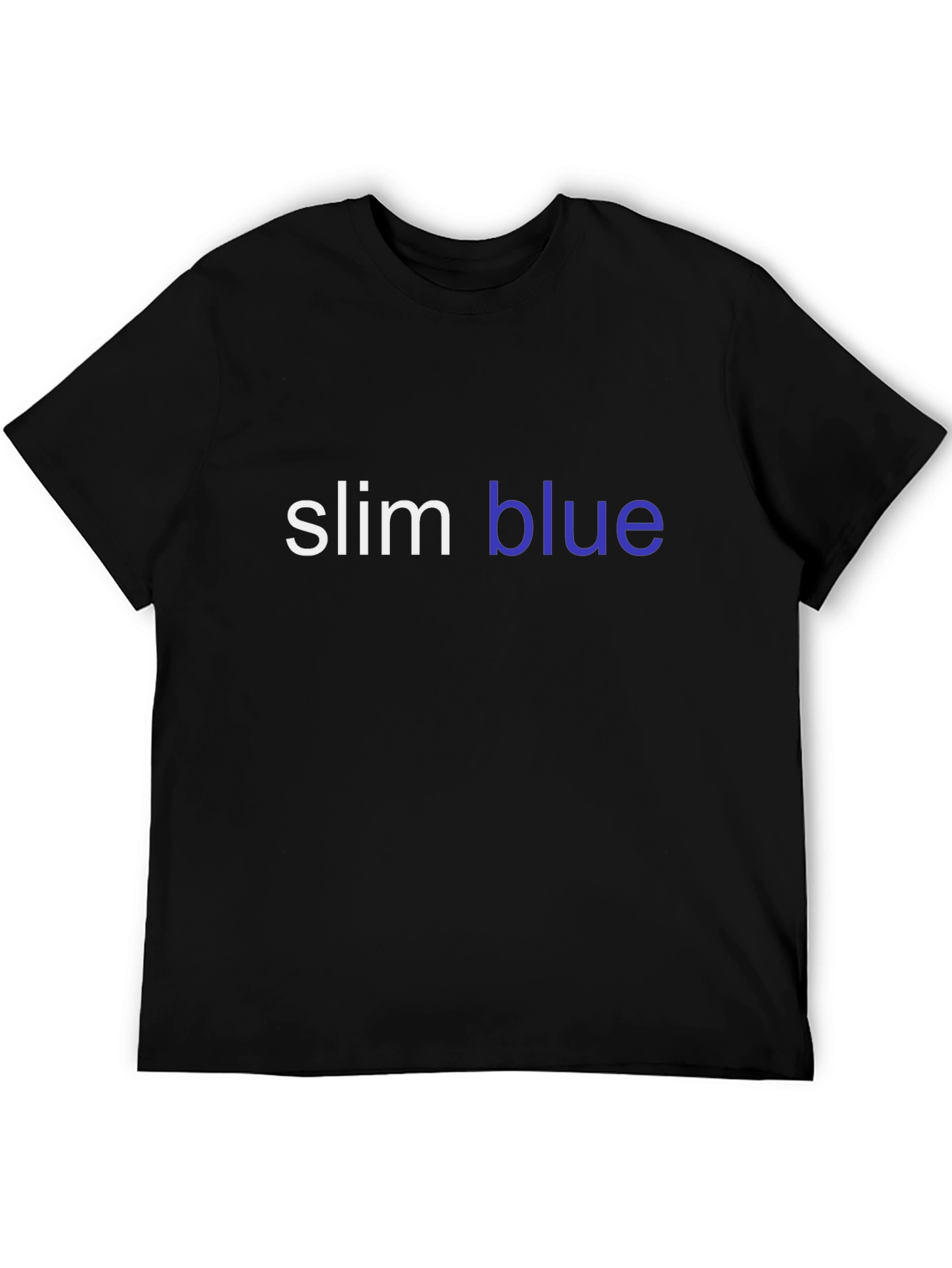 Slim Blue Graphic T-Shirt