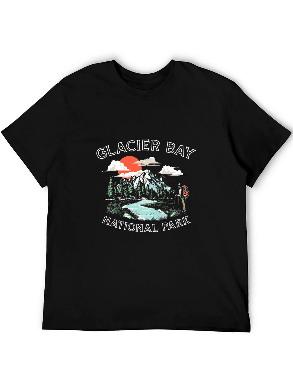 Glacier Bay National Park Black T-Shirt