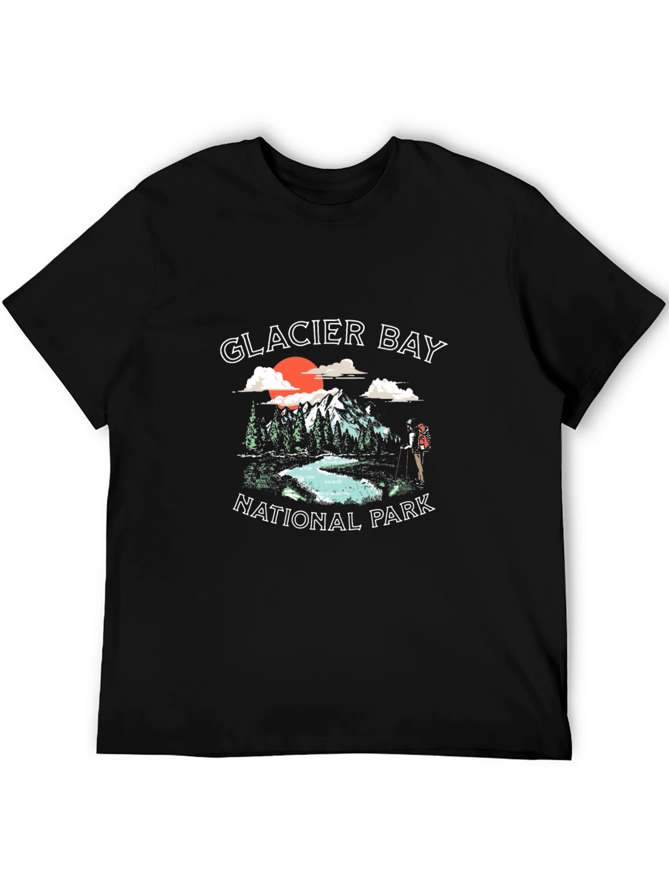 Glacier Bay National Park Black T-Shirt