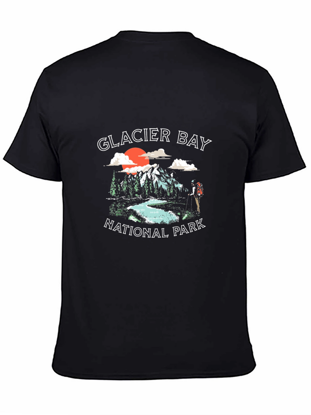 Glacier Bay National Park Black T-Shirt