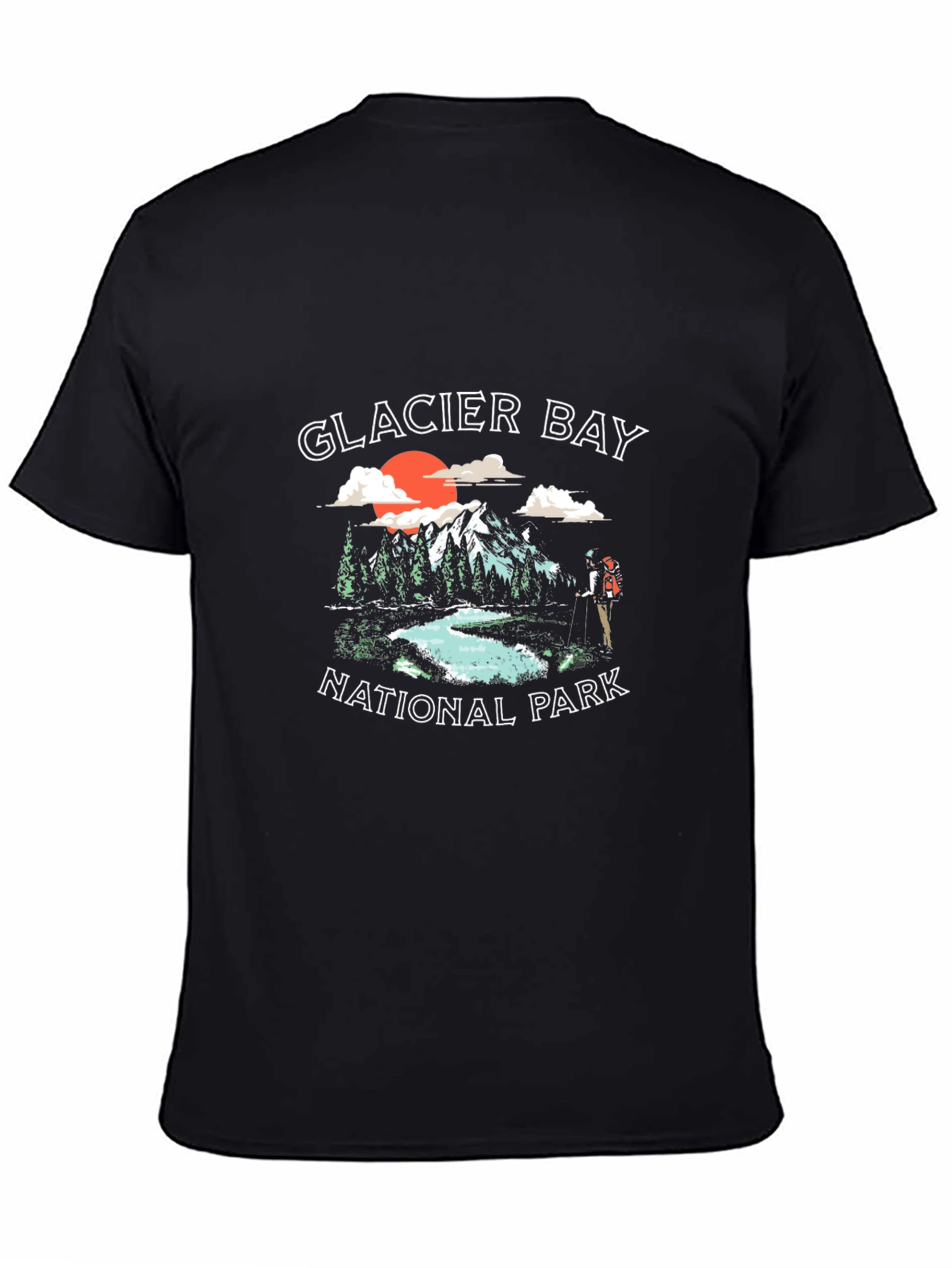 Glacier Bay National Park Black T-Shirt