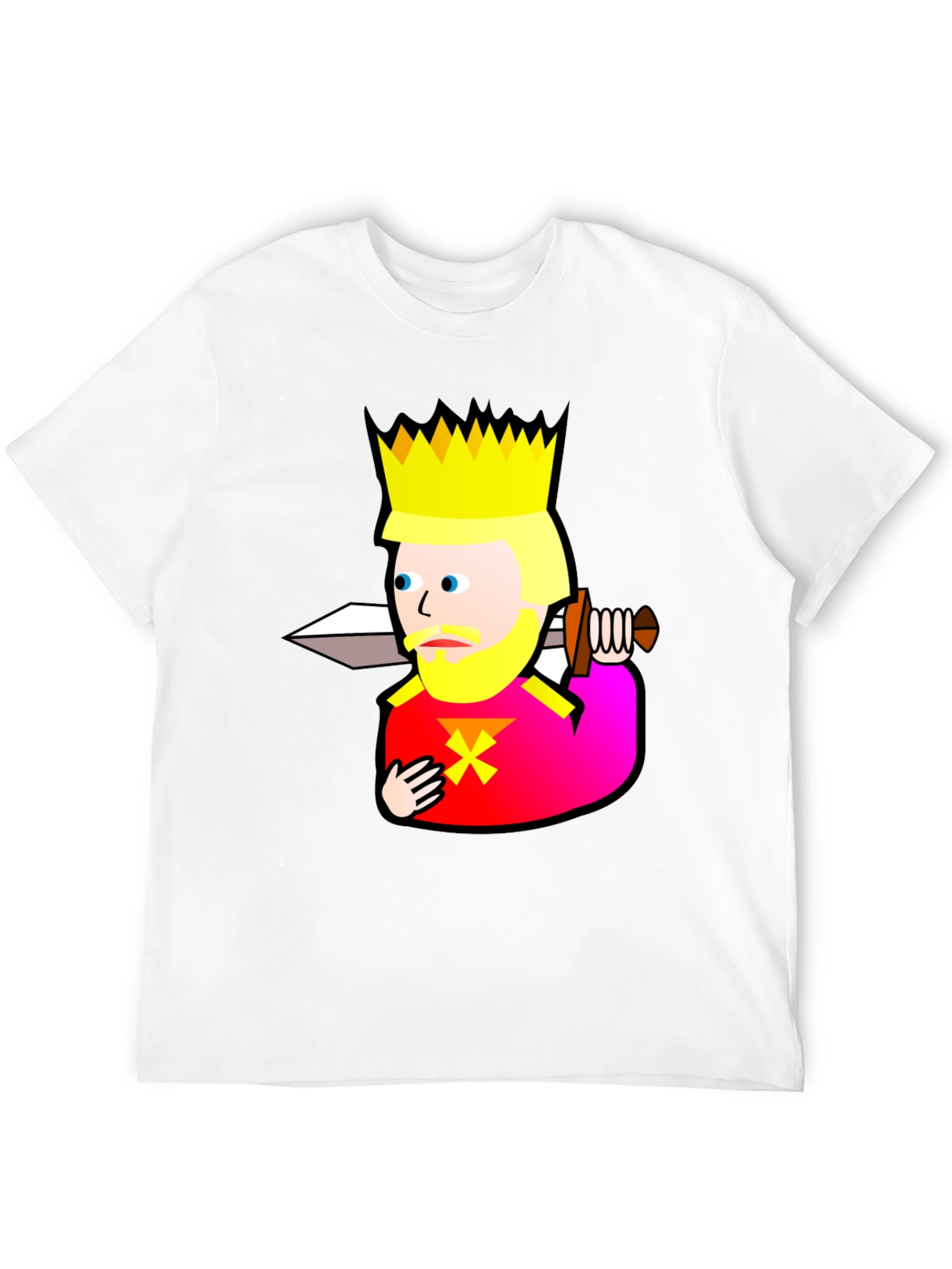 King Graphic T-Shirt - Black Cotton Tee