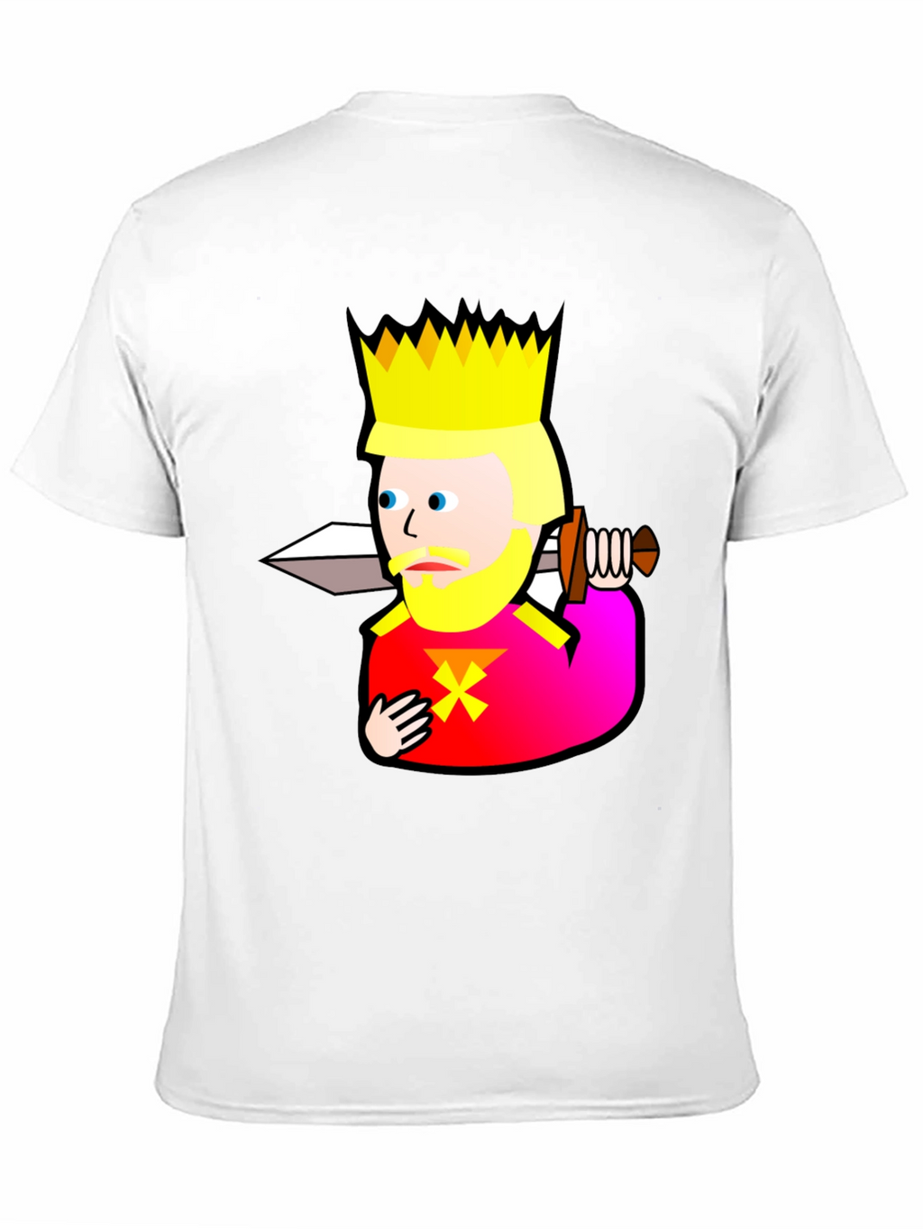 King Graphic T-Shirt - Black Cotton Tee