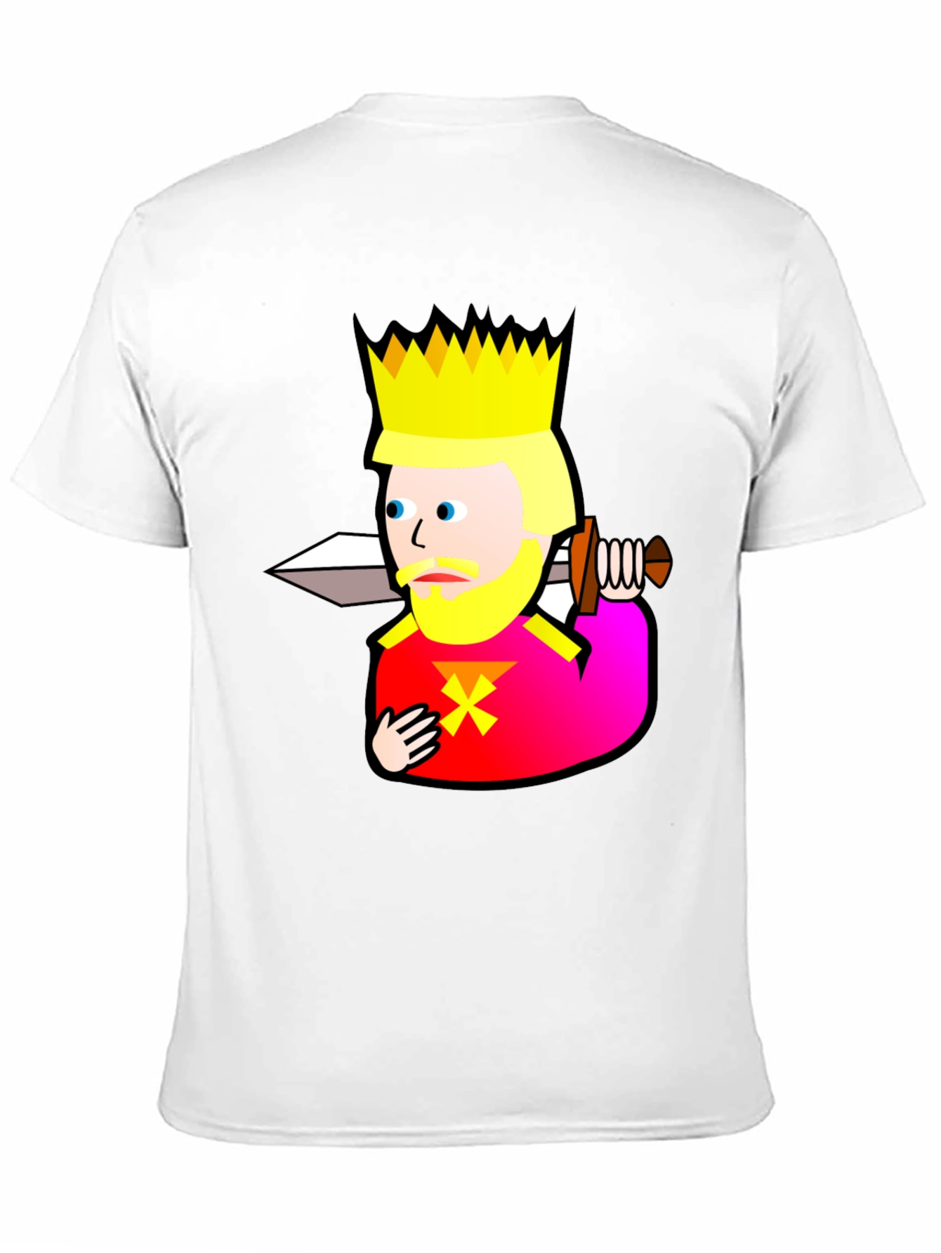 King Graphic T-Shirt - Black Cotton Tee
