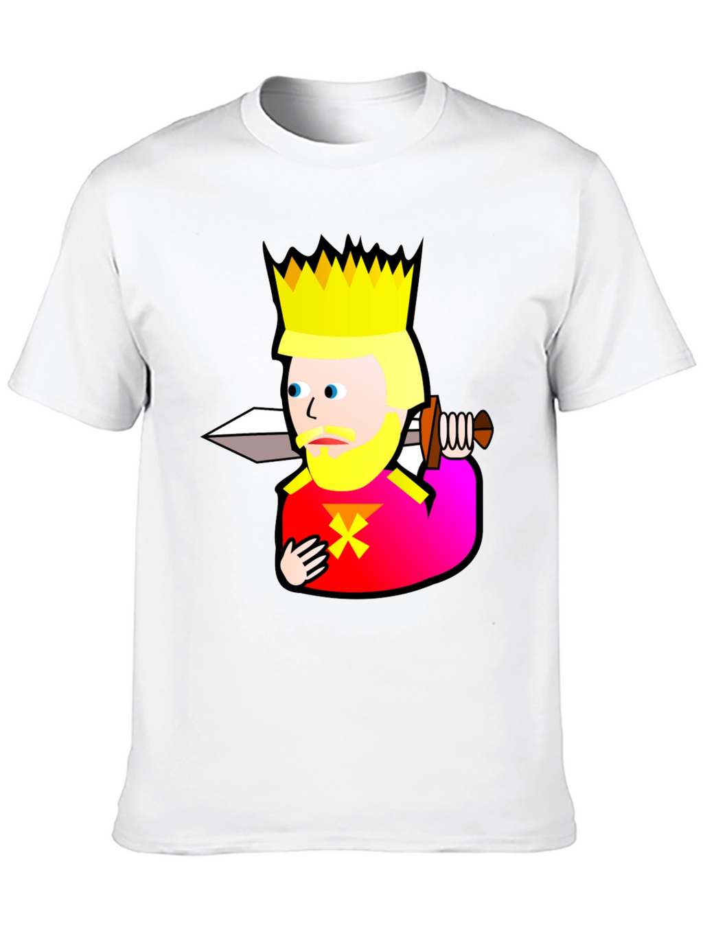 King Graphic T-Shirt - Black Cotton Tee