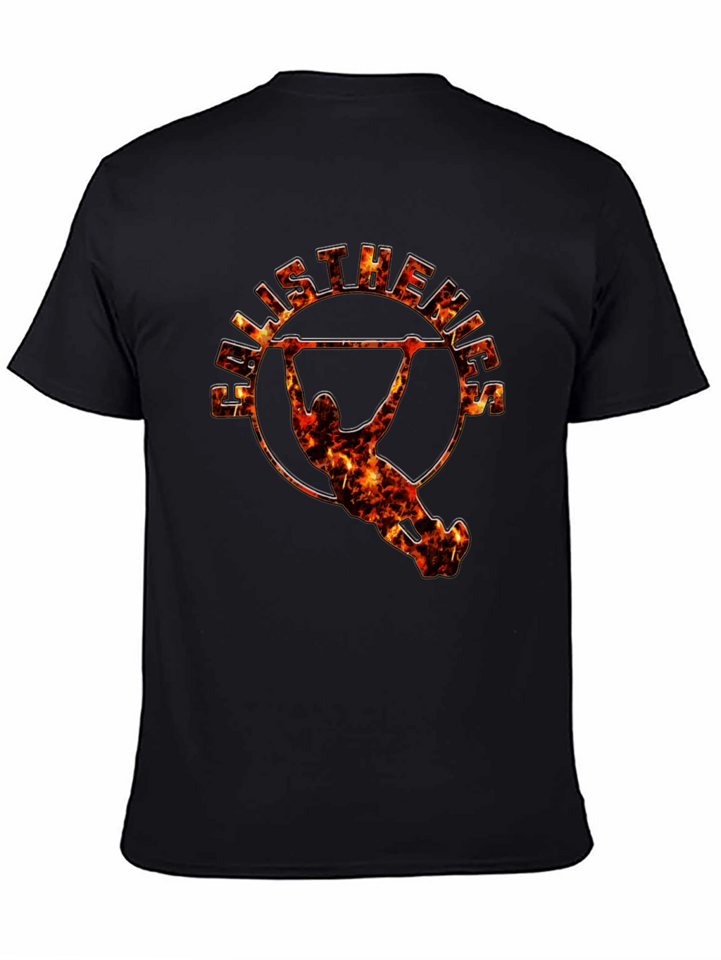 Calisthenics Fire Graphic Black T-Shirt