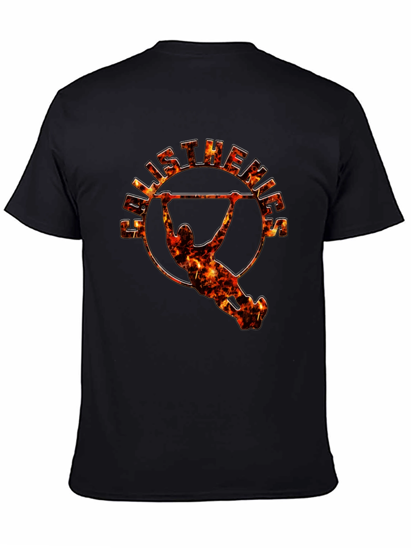 Calisthenics Fire Graphic Black T-Shirt