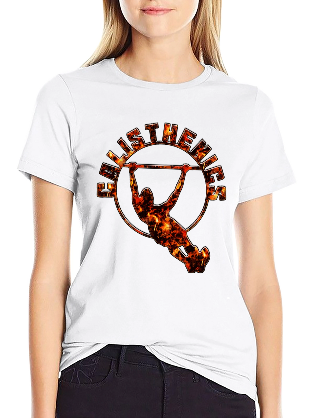 Calisthenics Fire Graphic Black T-Shirt