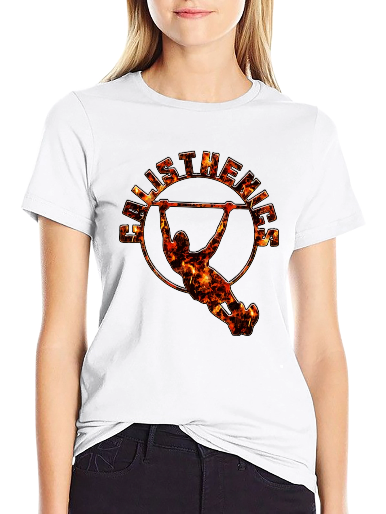Calisthenics Fire Graphic Black T-Shirt