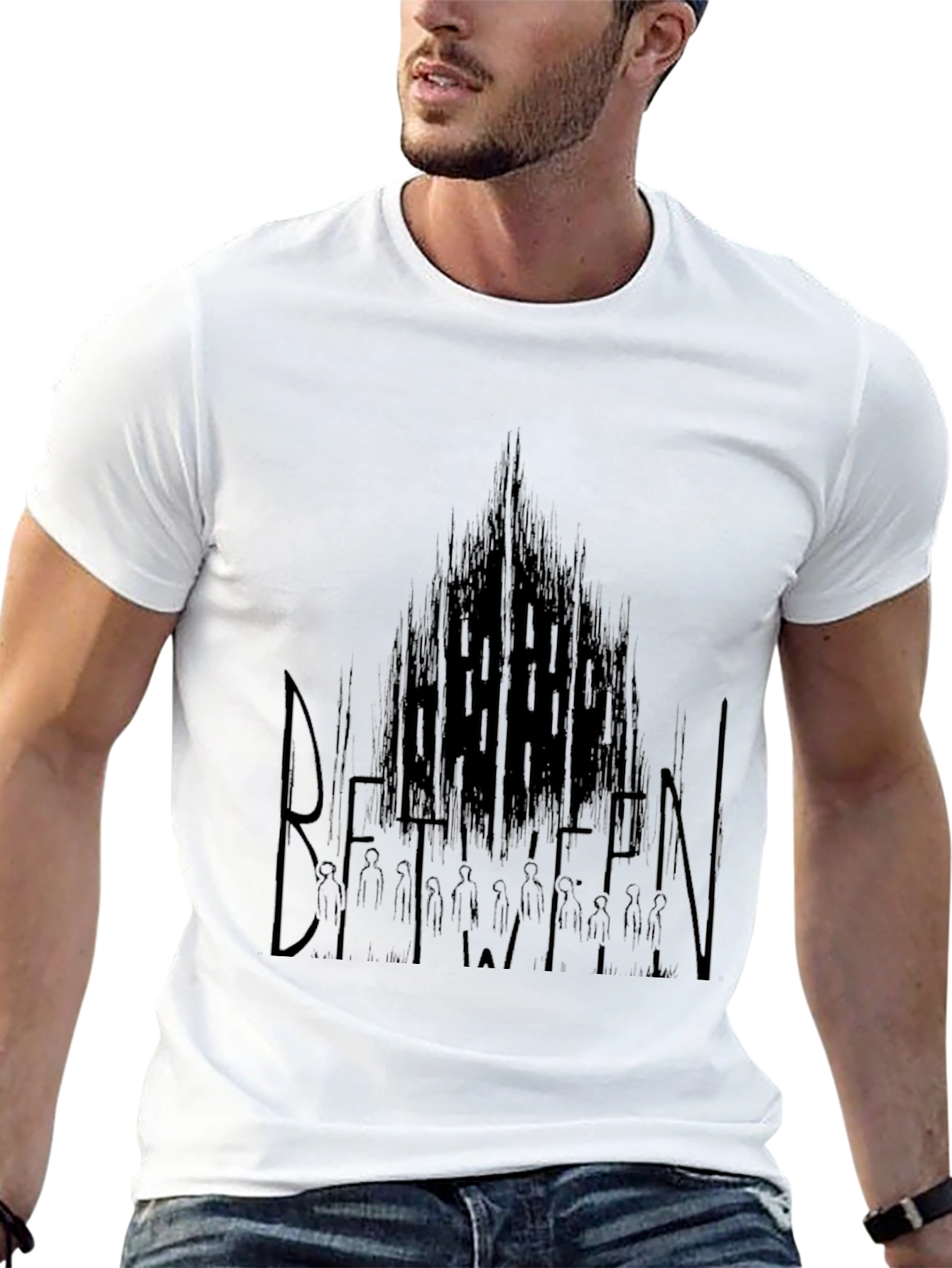 Between Black Graphic T-Shirt