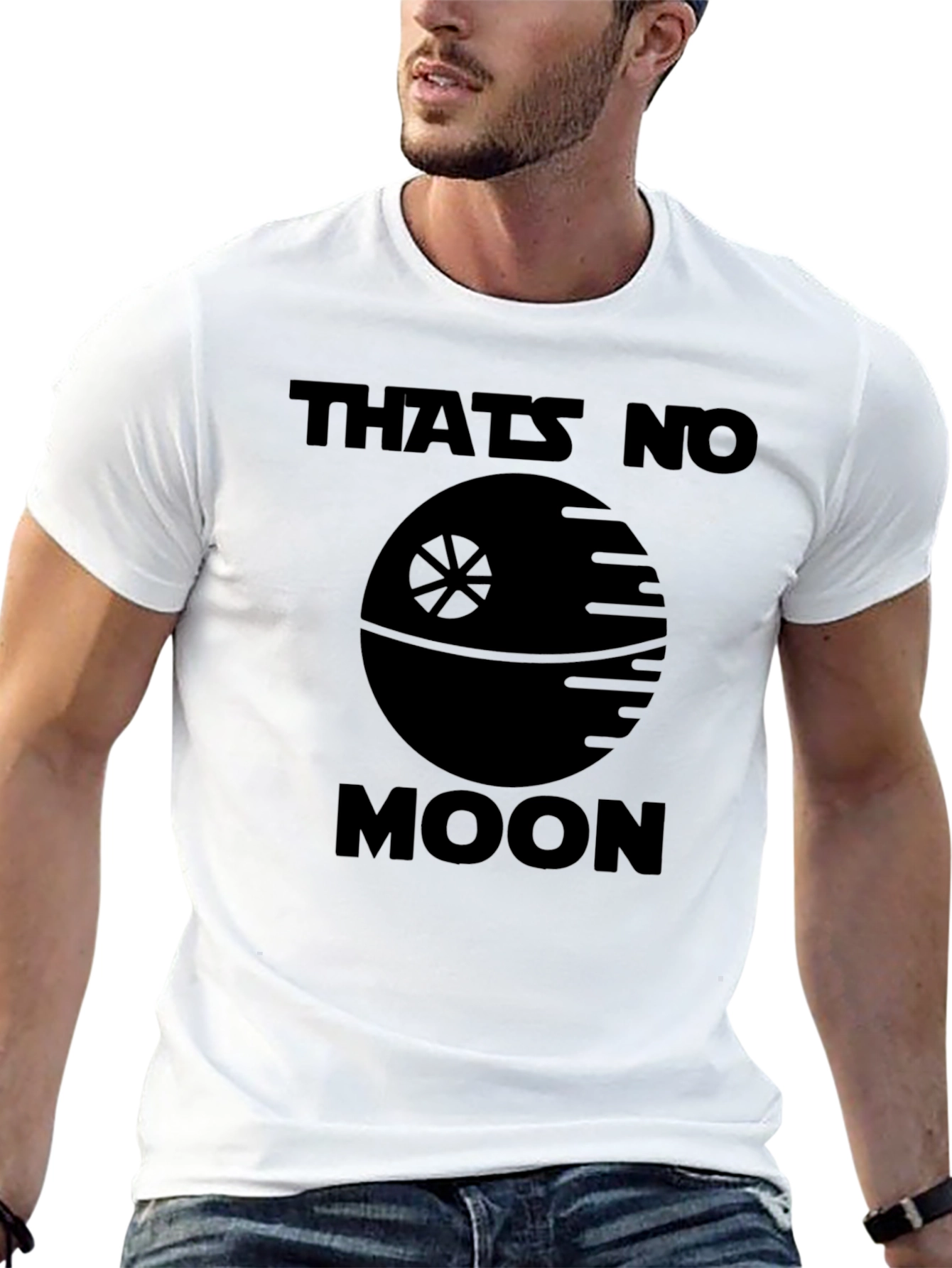 Thats No Moon Black Graphic Tee
