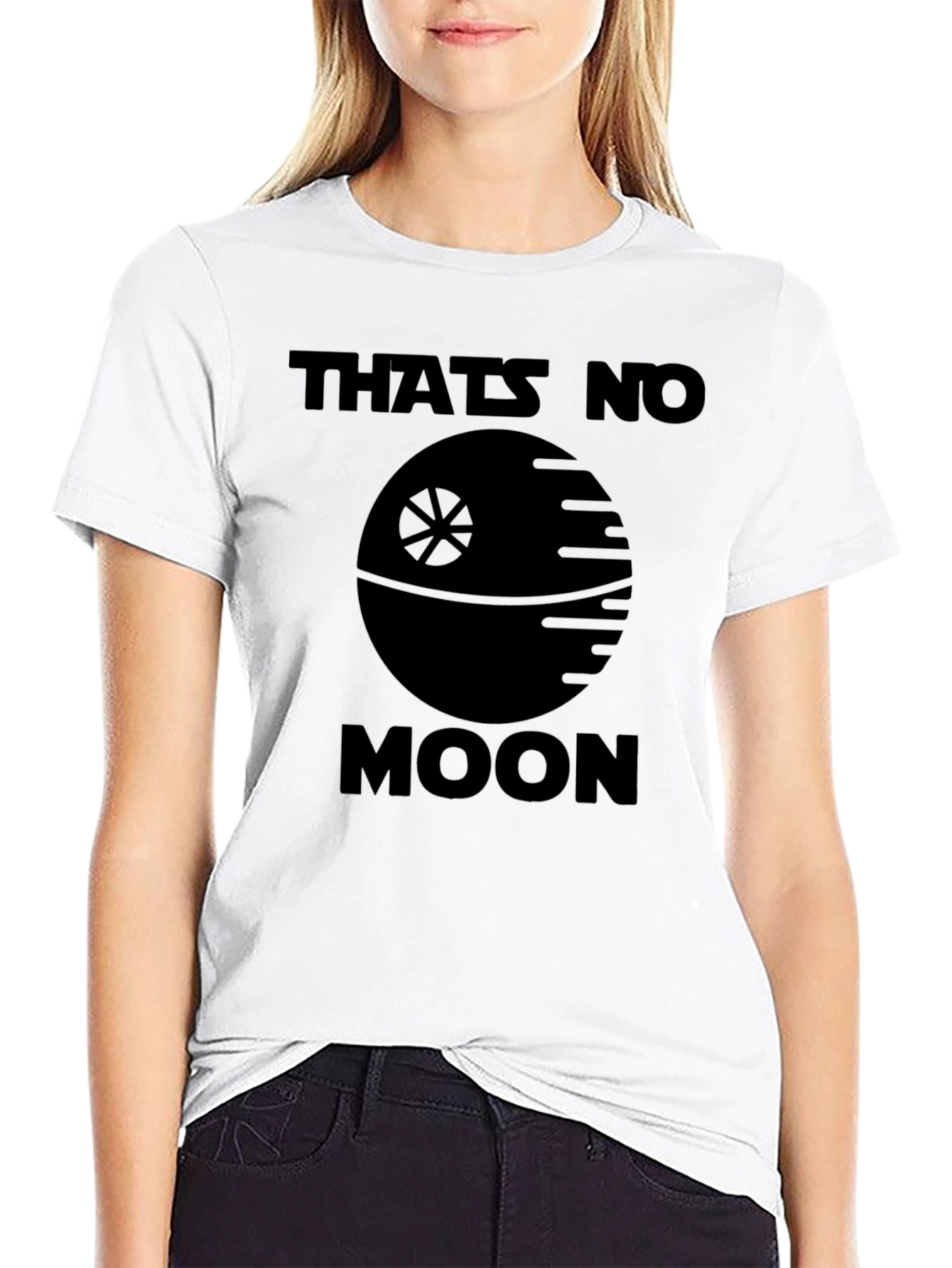 Thats No Moon Black Graphic Tee