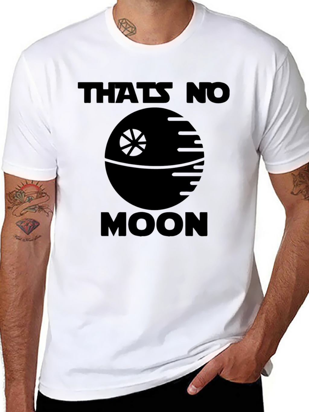 Thats No Moon Black Graphic Tee