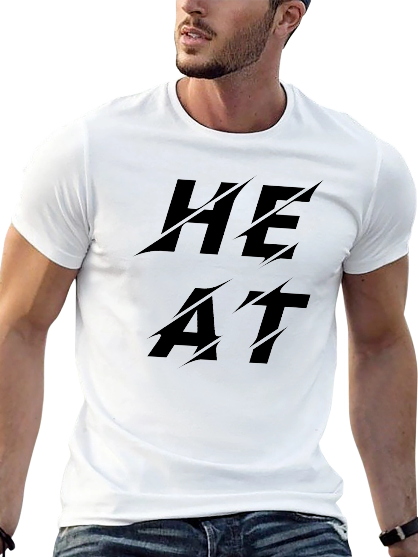 HEAT Black T-Shirt Graphic Tee