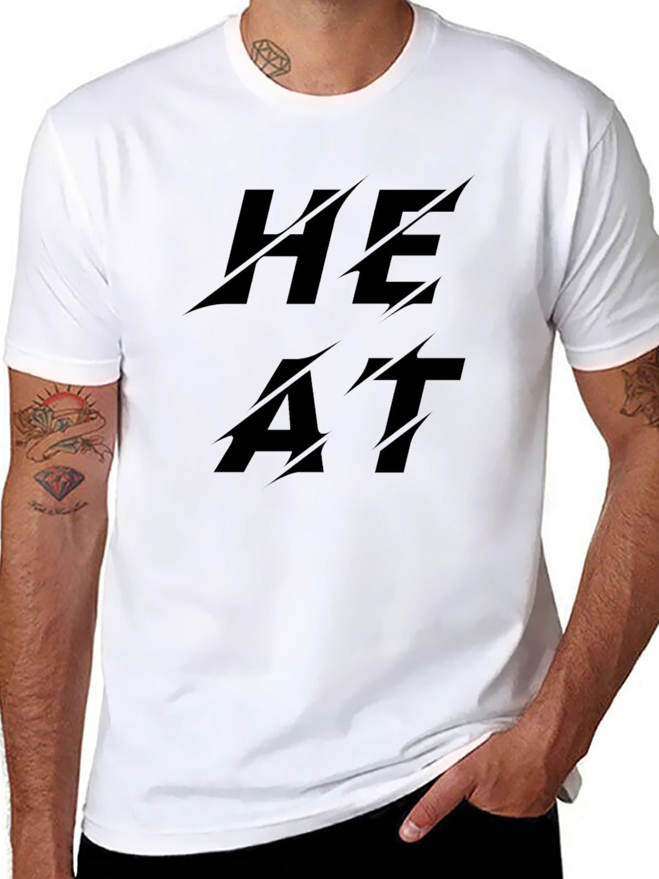 HEAT Black T-Shirt Graphic Tee