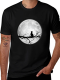 Moon Cat Graphic T-Shirt