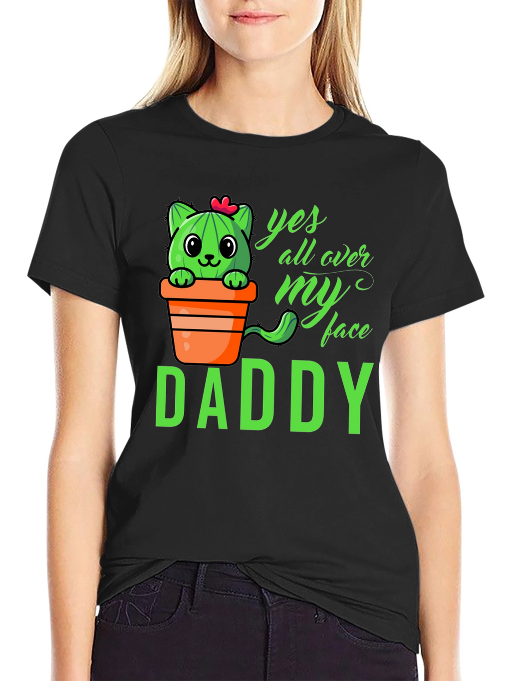 Cactus Cat Daddy T-Shirt - Funny Graphic Tee