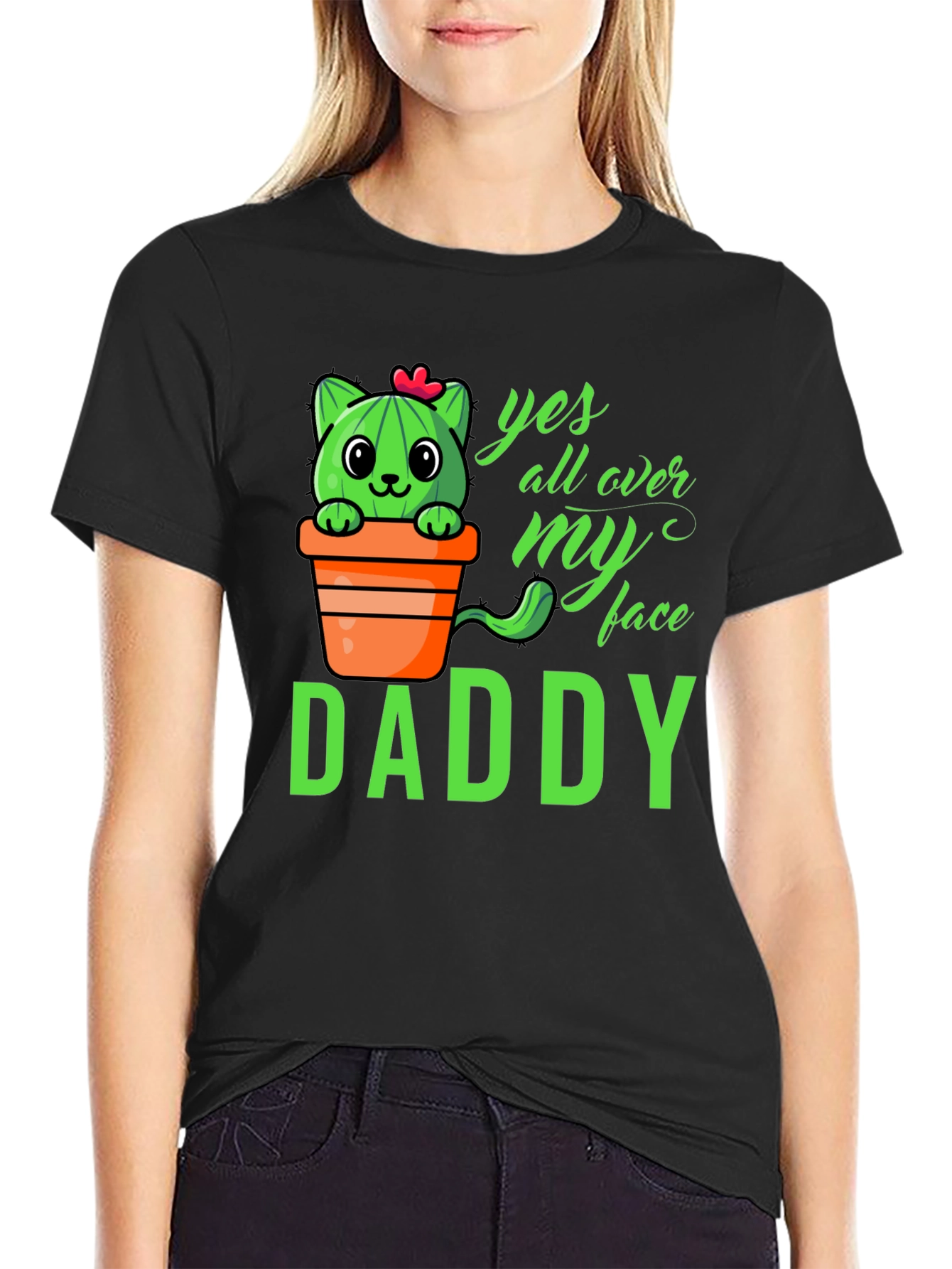 Cactus Cat Daddy T-Shirt - Funny Graphic Tee